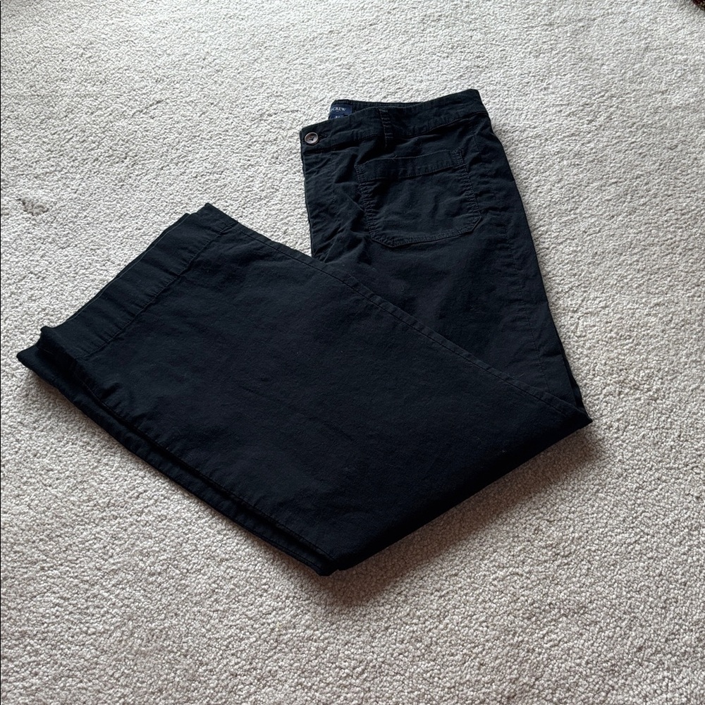 J. Crew Factory Wide Leg Pants in Black